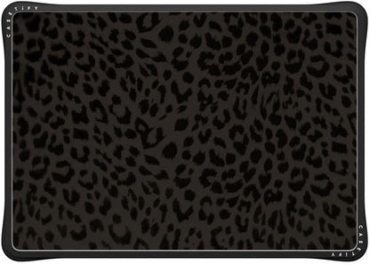 CASETiFY Impact MacBook Air 13" (M1/Intel) Case [Cushioned Impact Corners/Scratch-Resistant/Anti-Slip Grip] - Leon Leopard - Clear Black