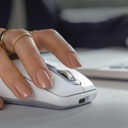 Logitech MX Anywhere 3S Compact Wireless Mouse, Fast Scrolling, 8K DPI Any-Surface Tracking, Quiet Clicks, Programmable Buttons, USB C, Bluetooth, Windows PC, Linux, Chrome, Mac - Rose