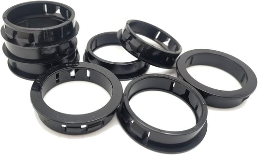 1-3/4"(45mm) Black Snap-in Knockout Insulating Bushing Grommets, Plastic Cable Hole for Wiring, Round Nylon Snap-in Locking Electrical Wire Cord Hose & Tubing Bushings, 8pcs