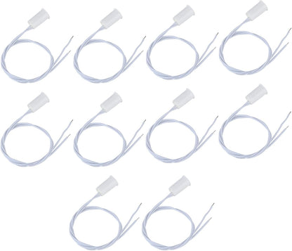 10Pcs 100VDC Recessed Door Sensor, 15mm-5mm Door Magnetic Reed Switch for Home Security Alarm Systems, Door Magnetic Sensors for Alarm Control Panels GND Port and N.C. Port