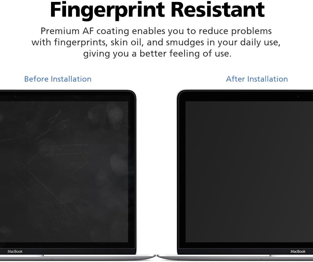 Magnetic Privacy Screen Protector for MacBook Pro 15" (2017-2019), Removable Anti Glare Anti Blue Light Anti Spy Screen Filter