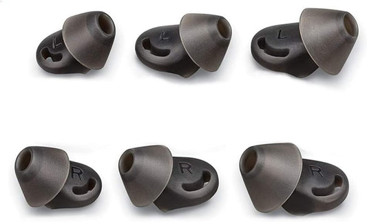 3pair Voyager 6200 UC Eartips Replacement,in-Ear Gels Kit for Plantronics Backbeat Go 410 Headphone SML-Black