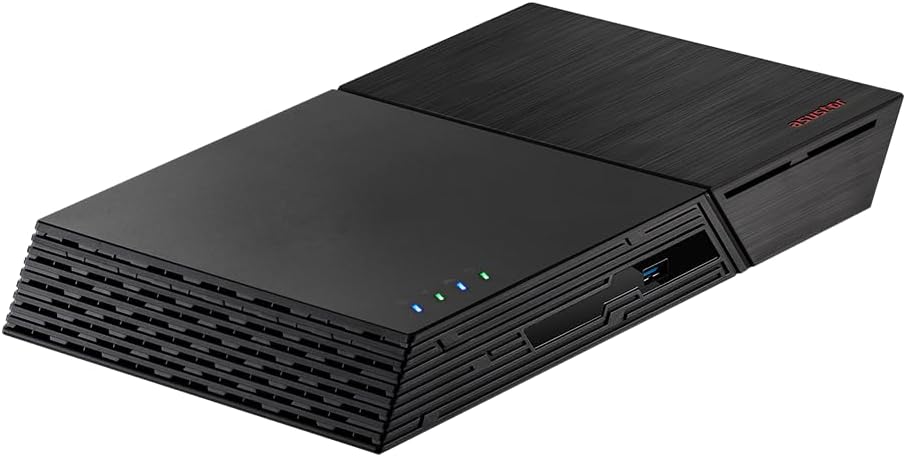Asustor Flashstor 6 FS6706T - 6 Bay All-SDD NAS Storage, Quad Core 2.0GHz, Dual 2.5GbE Ports, 4GB RAM DDR4, Computer Network Attached Storage with 6 x 2TB NVMe SSD