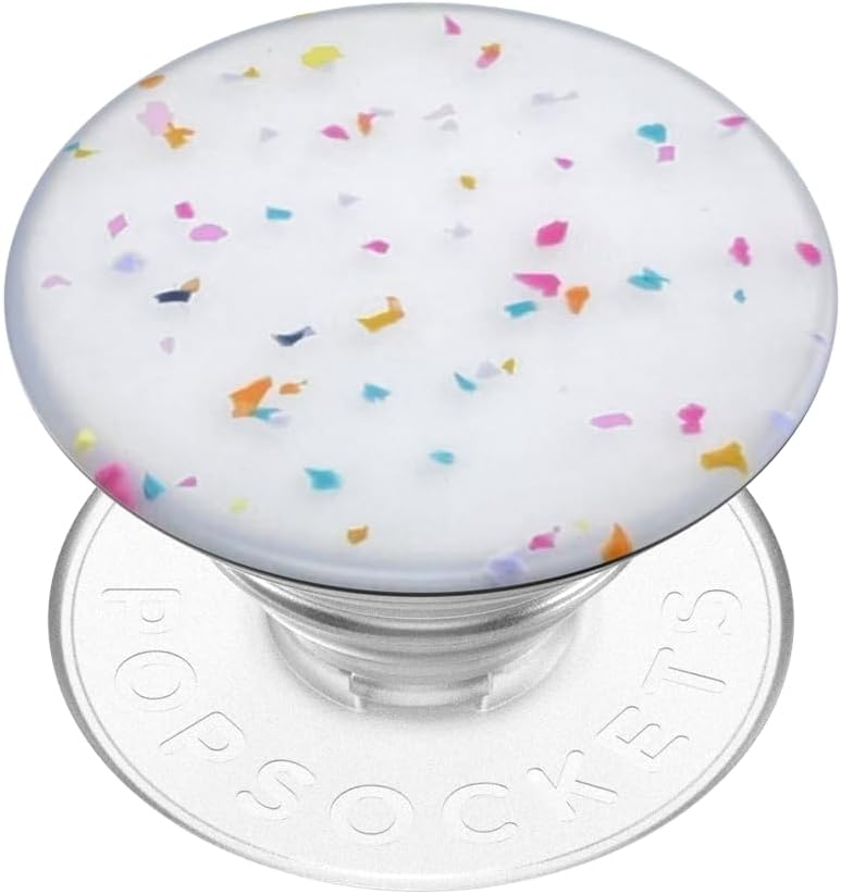 PopSockets Phone Grip with Expanding Kickstand, Adhesive Grip - Regrind White