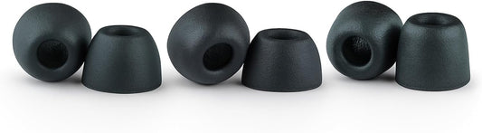 Comply 500 Core Series | Memory Foam Replacement IEM Ear Tips for KZ, Moondrop, FiiO Sennheiser & More | Superior Noise Isolation, Ultimate Comfort, Secure Fit | Variety, Black, Small (3 Pairs)