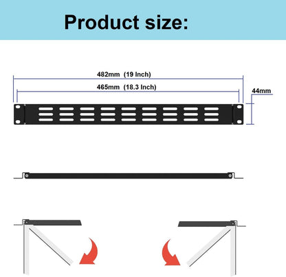 1U Hinged Vented Rack Mount Blank Panel Spacer for 19in Server Rack or Network Cabinet (1U Vented Blank Panel) (Pack of 2)