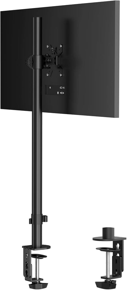 Pholiten Single Tall Monitor Stand, Extra Tall 31 Inch Monitor Mount, Fully Adjustable Tall Monitor arm for 13-32 Inch LCD Screen，Holds up to 22lbs
