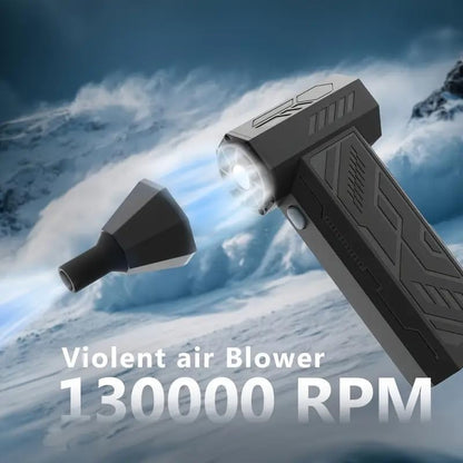 Compressed Air Duster Kit 130,000 RPM Electric Air Duster 4-Gear Adjustable Cordless Air Blower Rechargeable for Computer, Keyboard, House, Outdoor and Car