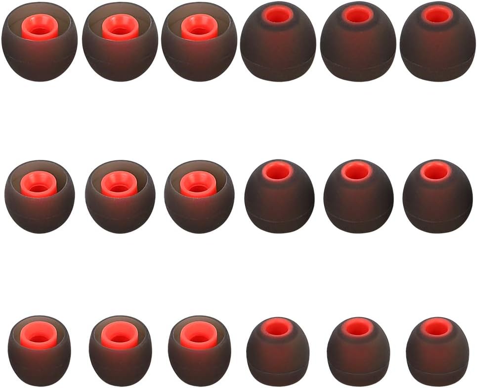 Brandless Silicone Earbud Tips Replacement Earbuds Cap Eartips Tips Eargels 9 Pairs SML