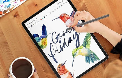 Galaxy Tab S9 FE S Pen [4096 Pressure Sensor] Replacement for Samsung Galaxy Tab S9 FE, Tab S9 FE+ Plus Tablet All Versions, Touch Stylus Pen with 5xTips/Nibs (Silver)