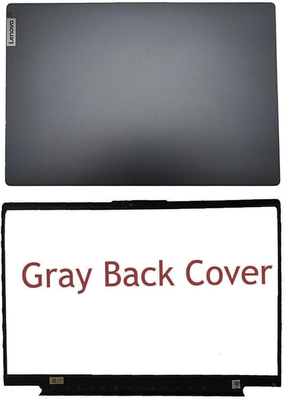 Replacement Laptop LCD Cover Back Rear Top Lid Hinges Front Bezel for Lenovo ideapad 5 15IIL05 15ARE05 15ITL05 15ALC05 5-15IIL05 5-15ARE05 5-15ITL05 5-15ALC05 5CB0X56073 5CB0Z31048 (Gray)