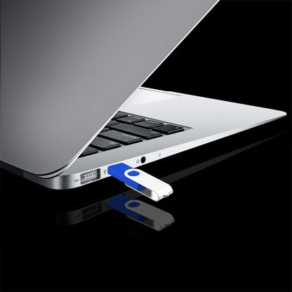 USB 8GB Bulk Flash Drives 50 Pack, EASTBULL USB 2.0 Swivel Thumb Drives Pack Metal USB Drives Fold Storage (Blue)