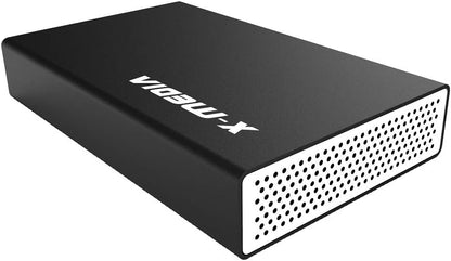 X-MEDIA XM-EN3251U3-BK 3.5-Inch USB 3.0 SATA Aluminum Hard Disk Drive HDD External Enclosure Case, Support 2.5/3.5-Inch SATA / SSD Hard Disk Drive