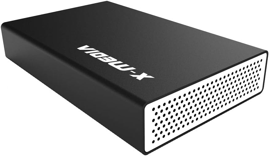 X-MEDIA XM-EN3200 3.5-Inch USB 2.0 SATA Aluminum Hard Disk Drive HDD External Enclosure Case, Support 3.5-Inch SATA/SSD Hard Disk Drive