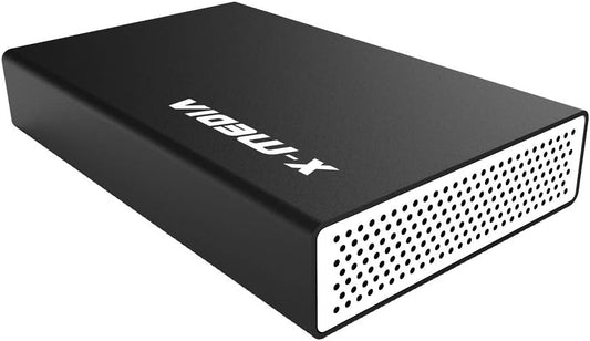X-MEDIA XM-EN3200 3.5-Inch USB 2.0 SATA Aluminum Hard Disk Drive HDD External Enclosure Case, Support 3.5-Inch SATA/SSD Hard Disk Drive
