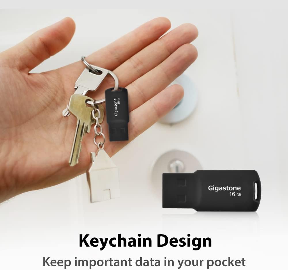 GIGASTONE V70 16GB 5-Pack USB 2.0 Flash Drive Thumb Drive Memory Stick Pen Drive Capless Design Pen Drive