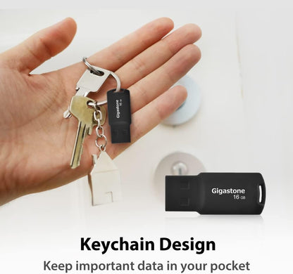 GIGASTONE V70 16GB 10-Pack USB 2.0 Flash Drive Thumb Drive Memory Stick Pen Drive Capless Design Pen Drive