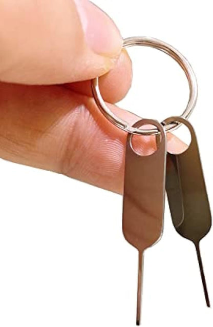 6 Pack Eaglewireless Universal Sim SD Card Tray Opening Security Door Bell Reset Removal Tool Eject Pin for iPhone Google Pixel Samsung Motorola Phones (Pack of 6, Key Ring is not Included)