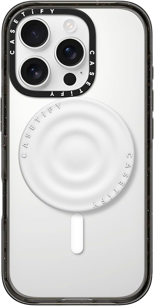 CASETiFY Snappy Ripple Grip Stand Compatible with Magsafe - White