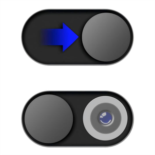 Metal Webcam Cover Slide [2 Pack Black], 0.022in Camera Cover for Laptop Computer, MacBook Pro/Air iMac iPad Tablet iPhone 16/15/14/13/12 Plus, Web Camera Blocker Protect Your Privacy
