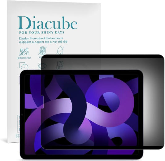 Magnetic 4-Way 360 Degree Privacy Screen Protector for iPad Air 5th/4th Generation 10.9 Inch, Removable Reusable Anti-Spy Anti-Glare Anti-Fingerprint [Landscape and Portrait Mode at
