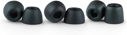 Comply 100 Core Series | Memory Foam Replacement IEM Ear Tips for Etymotic, Westone, Klipsch & More | Superior Noise Isolation, Ultimate Comfort, Secure Fit | Variety, Black, Large (3 Pairs)