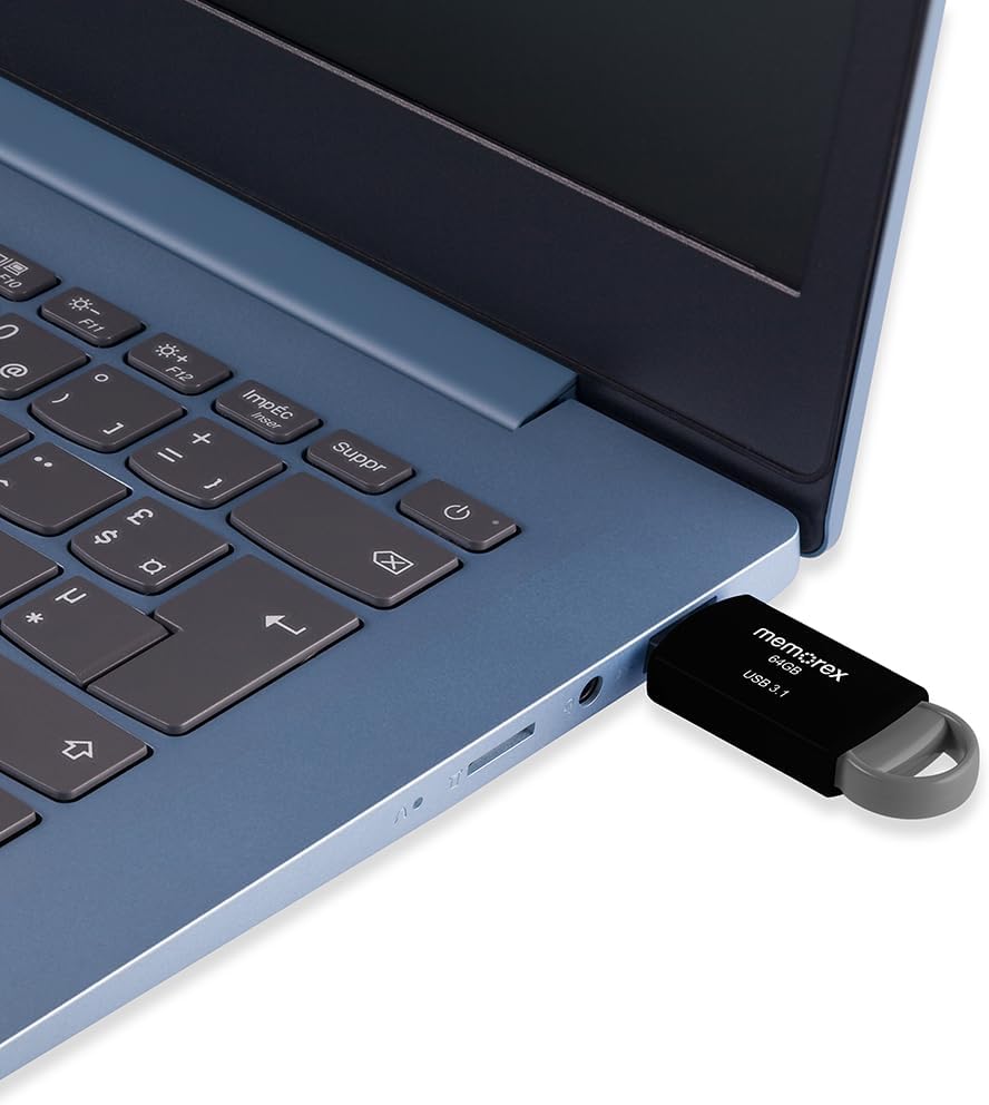 64GB Memorex USB 3.1 Flash Drive – Transfer Speeds Up to 10x Faster Than USB 2.0, Latest USB 3.1 Gen 1 Technology, Lightweight Design, for Daily File Management, Type-A Connector, 6-Pack