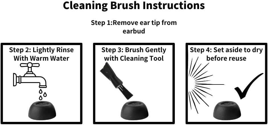 Comply TrueGrip | Premium Memory Foam Replacement Earbud Tips for Sony True Wireless Earbuds | Enhanced Comfort, Secure Fit, Superior Noise Isolation, Cleaning Tool | Black, Small (3 Pairs)