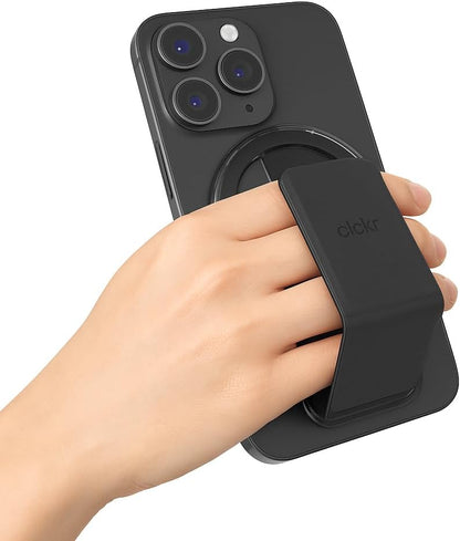 CLCKR for MagSafe Phone Grip for MagSafe Kickstand Compatible with Mag Safe Finger Loop, 3-in1 Phone Ring Holder Strap for Mag Safe iPhone 16/15/14/13/12 Series, Galaxy S25/S24/S23/S22, Pixel - Lilac