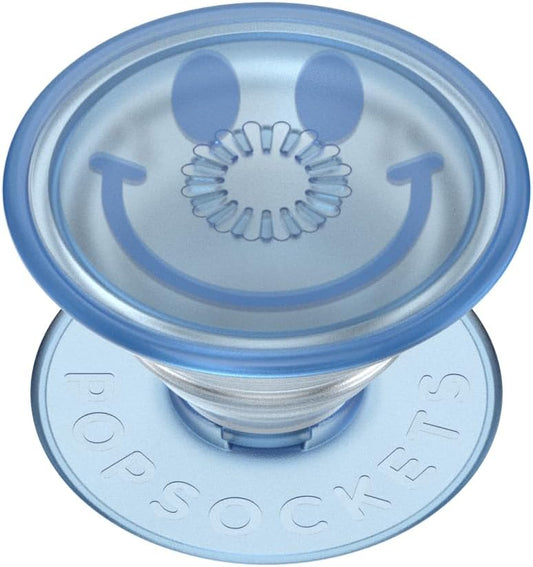 PopSockets Plant-Based Phone Grip with Expanding Kickstand, Adhesive Grip, Eco-Friendly - Happy Blues