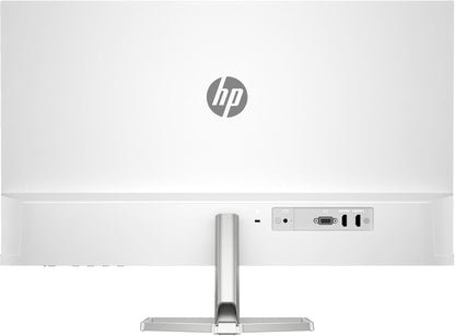 HP Series 5 527sw 27" 300 nits IPS FHD Monitor (Replaces M27FW) Adjustable Tilt, Flicker Free, Anti-glare, Ultra-thin, Low-Blue Light Filter, 1x HDMI, White/Silver w/DKZ Hub USB Port Expander (2 Pack)