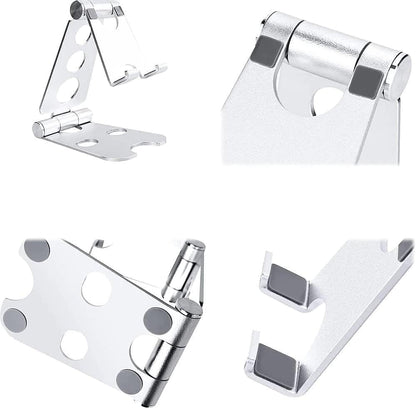 Kado Aluminum Alloy Tablet Stand for Portable Monitor, Foldable iPad Stand Holder Adjustable, Computer Office Desk Accessories for Kindle, Switch, iPad Pro/Air/Mini, iPhone Pro/Max/Plus