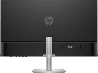 HP Series 5 527sh Monitor (Replaces M27h) 27" 100Hz IPS FHD (1920x1080) 99% sRGB Display, Adjustable Height & Tilt, Flicker Free, Anti-Glare, Black/Silver w/DKZ USB Port Expander (2 Pack)