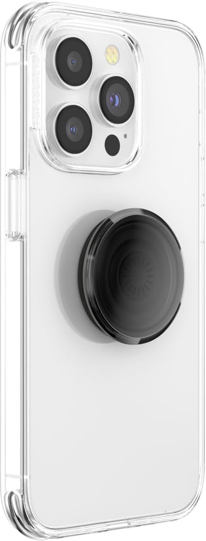 PopSockets Translucent Phone Grip with Expanding Kickstand, PopSockets for Phone, Adhesive Grip, Translucent PopGrip - Translucent Black Smoke