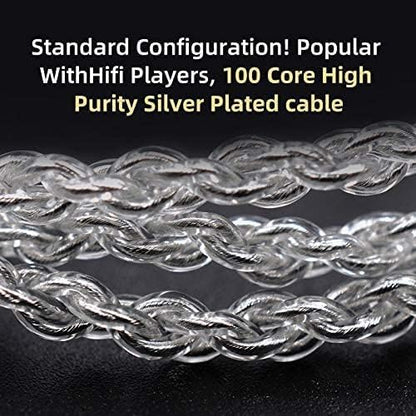 KZ ZSN PRO X in-Ear Earbud Headphones with Mic Dual Driver 1BA+1DD Hybrid Wired Earbuds Earphones Compatible with Android, iPhone, iPad, Laptops, MP3 and Most 3.5mm Interface (Black with Mic)