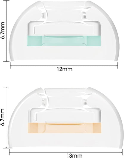 SpinFit CP1025- L/ML- Medical Grade Silicone Patented Ear Tips, Secure Fit and Supreme Comfort Fits MTW3, Galaxy Buds 2, Soundcore Space A40 & More (2 Pairs) (for Nozzle Diameter from 4-5.5mm)