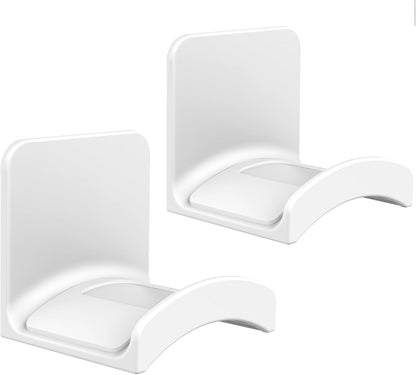SOKUSIN Headphone Stand Headset Holder - Adhesive Gaming Earphones Hanger, Universal Desk Wall Mount Hook for All Headphone/Controller, Compatible with Beats, AirPods Max,Sony, JBL (White-2PCS)