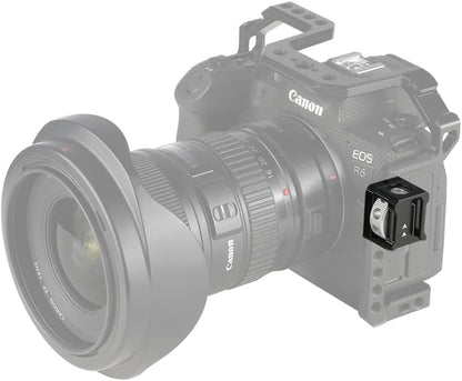 NICEYRIG Cold Shoe Adapter for ARRI Mount, Thumbscrew Easy Mounting Cold Shoe Base for Camera Cage Rig, DSLR Top Handle, Cheeseplate - 500