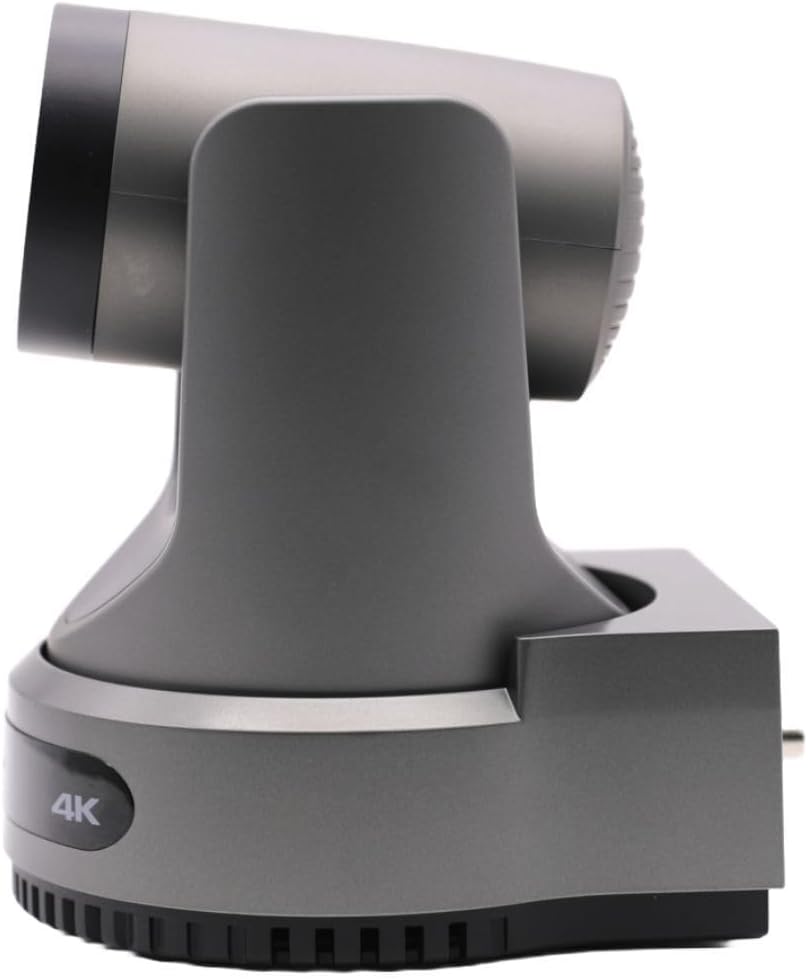 PTZOptics Move 4K 20x Auto-Tracking PTZ Camera with Built-In Tally Light, 3D Noise Reduction, and Advanced White Balance Modes (Gray)