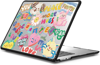 CASETiFY Impact MacBook Air 15" (M2-M4) Case [Cushioned Impact Corners/Scratch-Resistant/Anti-Slip Grip] - SLOWCOASTER Sticker - Clear Black