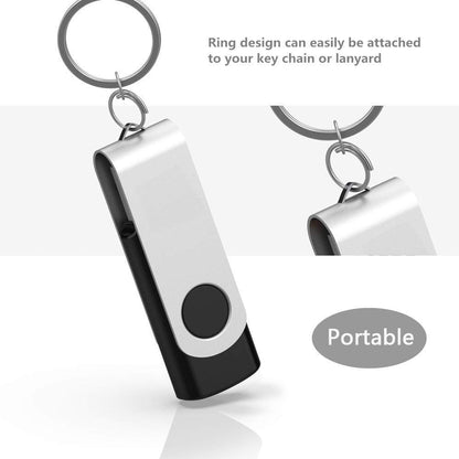 Aiibe 64GB Flash Drive 10 Pack 64GB USB Flash Drives Bulk USB Drive Thumb Drive 64 GB USB 2.0 Memory Sticks Pen Drives Jump Drive (Black)