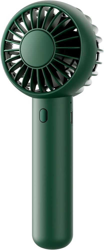 Gaiatop Mini Portable Fan, Navy Green, Cute Design, Rechargeable Battery, Handheld and Desktop, Small and Light