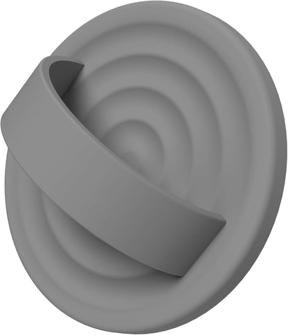 Magnetic Phone Ring Grip Holder, Silicone Finger Loop Grip, Compatible with MasSafe, Back of Phone for iPhone Pro Max/Plus/16/15/15/14/13/12 Series, Gray