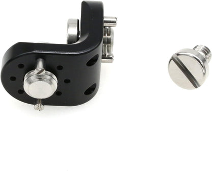 L Shaped Angle Bracket 3/8"-16 1/4" Corner Brace Joint Mounting Extension Adapter for Teradek Wireless System ARRI Sony RED Camera Monitor Focus Motor