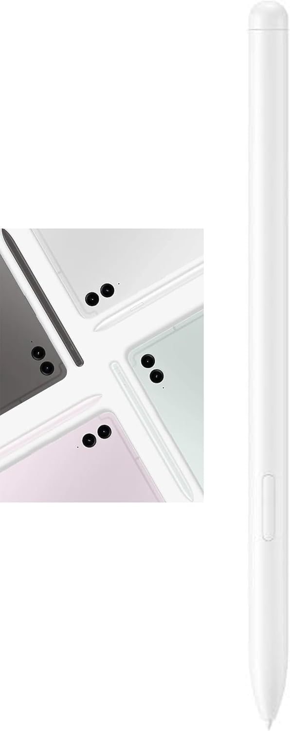 Galaxy Tab S9 FE S Pen [4096 Pressure Sensor] Replacement for Samsung Galaxy Tab S9 FE, Tab S9 FE+ Plus Tablet All Versions, Touch Stylus Pen with 5xTips/Nibs (Silver)