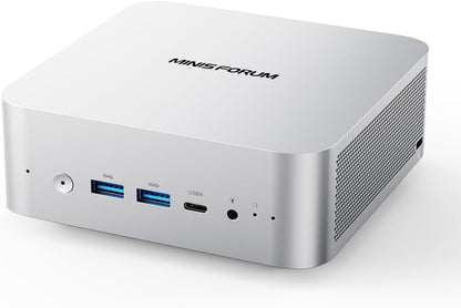 MINISFORUM AI Mini PC M1 Pro-125H with Intel Core Ultra 5 Processor 125H(14C/18T,up to 4.5Ghz), Mini Computer 32GB DDR5 PCIe4.0 SSD 1TB,Triple Display with HDMI 2.1/USB4/DP,5X USB Ports, WiFi 7,BT5.4