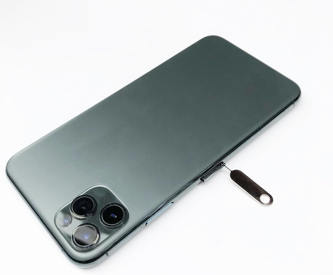 2 Pcs Universal Sim Card Tray Removal Key Tray Eject Pins, SD Removal Opening Tool with A Key Ring, for iPhone iPad Samsung Galaxy Google Pixel Phones