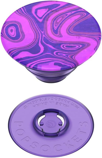 PopSockets Plant-Based Phone Grip with Expanding Kickstand, Adhesive Grip, Eco-Friendly - Translucent Lava Flow