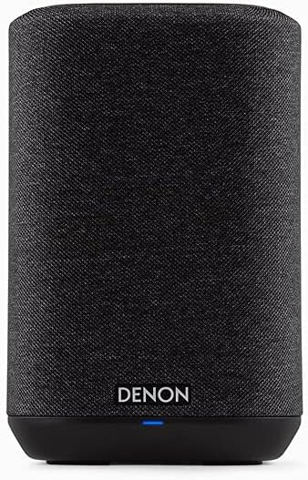 Denon Home 150 Wireless Smart Speaker – Compact Design, Wi-Fi & Bluetooth, HEOS Built-in, Alexa Built-in, Siri & AirPlay 2, Spotify Connect, Multi-Room Support, Black