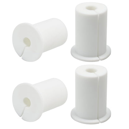 4pc Starlink Cable Grommet 1" Silicone Waterproof Wall Hole Pass Through Split Cable Bushings for TV Wire Ethernet Cord, Starlink Cable Routing Kit Accessories, 38mm/1.5" Ht, White